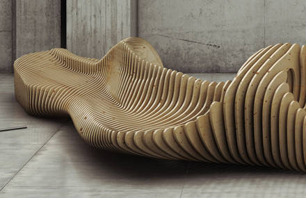 Flowing Wooden Furniture