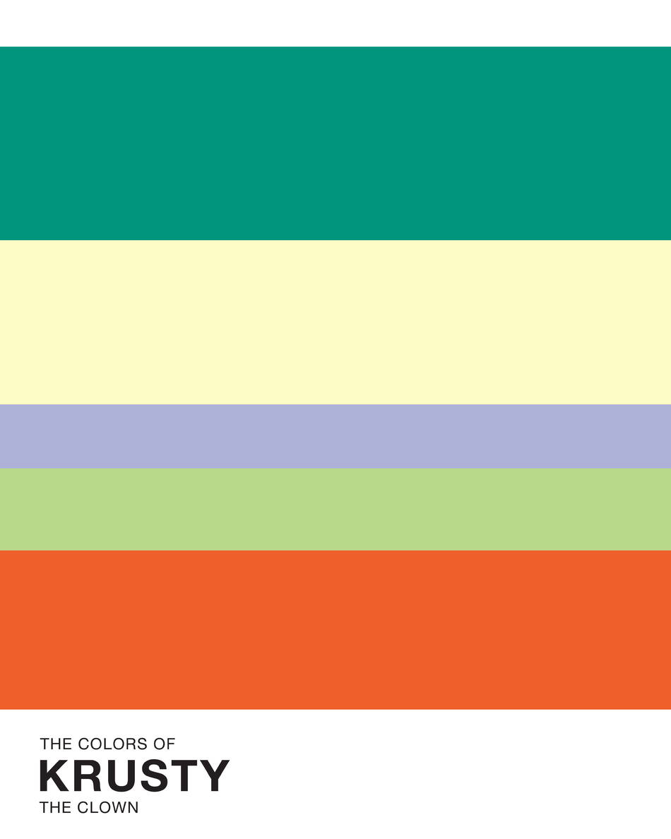 The Colors of Simpsons Pantone – Fubiz Media