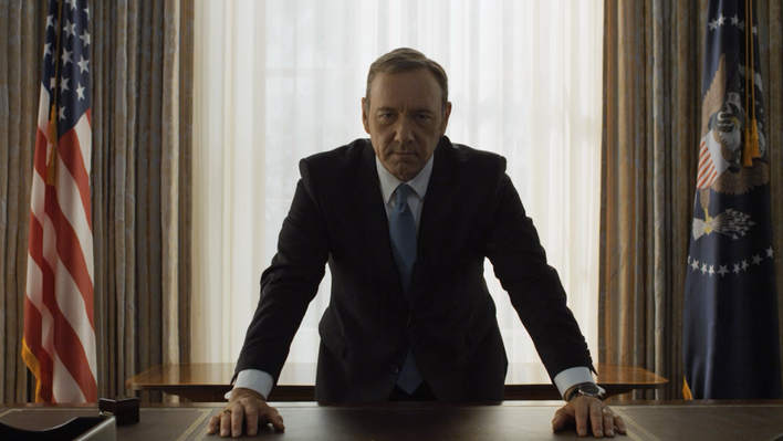 Who is Frank Underwood Talking to