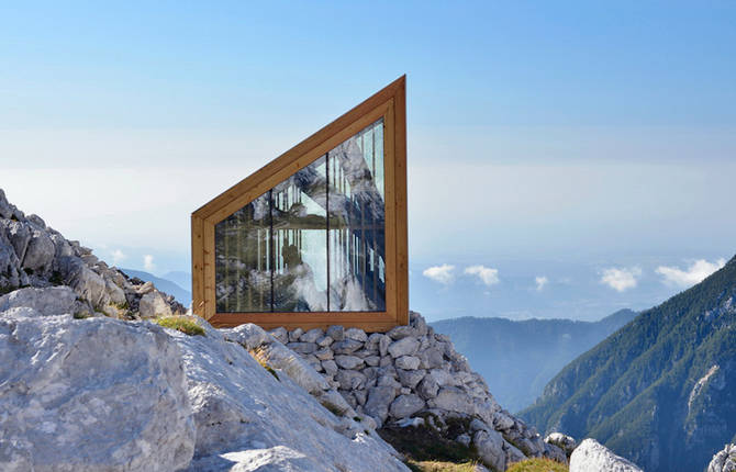 The Alpine Shelter in Slovenia