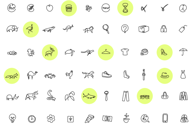 One Line Icons