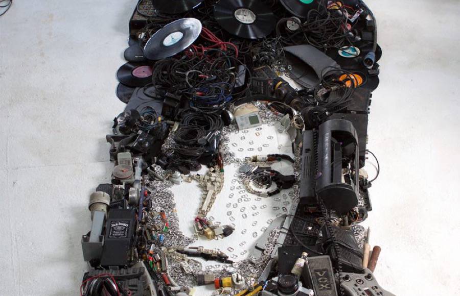 Portraits Created with Music Instruments and Objects
