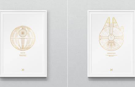 Star Wars Iconic Spaceships Posters