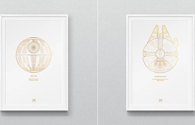 Star Wars Iconic Spaceships Posters
