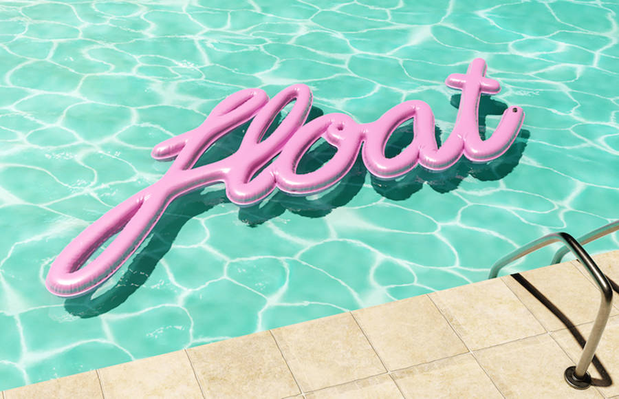 Summer Vibes 3D Typography
