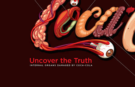 Coca-Cola Harms Organs Logo
