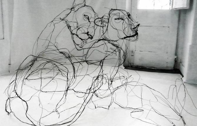 Wire Animal Sculptures