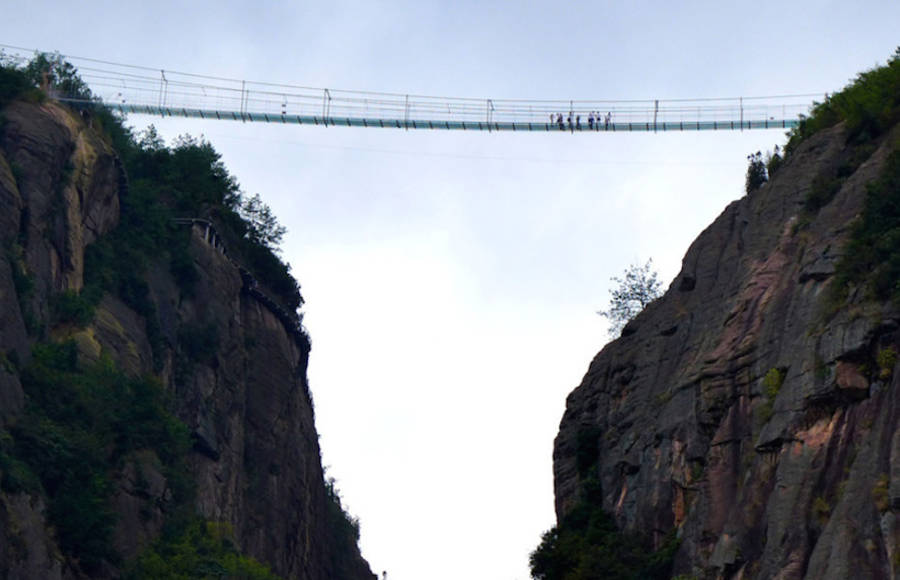 Suspended Glass Bridge in China
