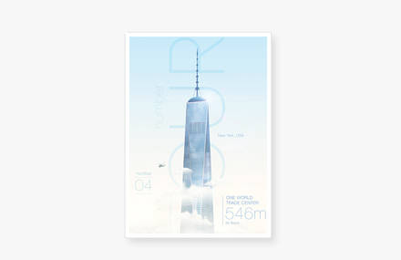 Digital Posters Showing World Highest Buildings