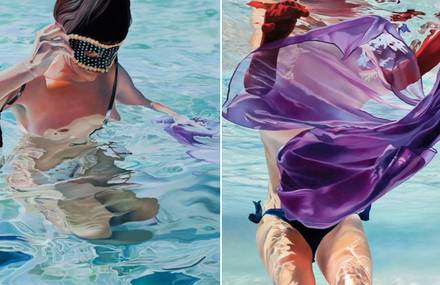 Bathing Women Oil Paintings