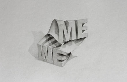Amazing 3D Typography by Lex Wilson