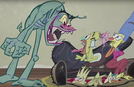 Ren & Stimpy Creator’s Couch Gag For The Simpsons