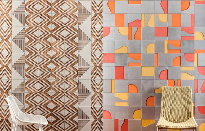 Graphical Wood Tiles inspired by Brazilian History