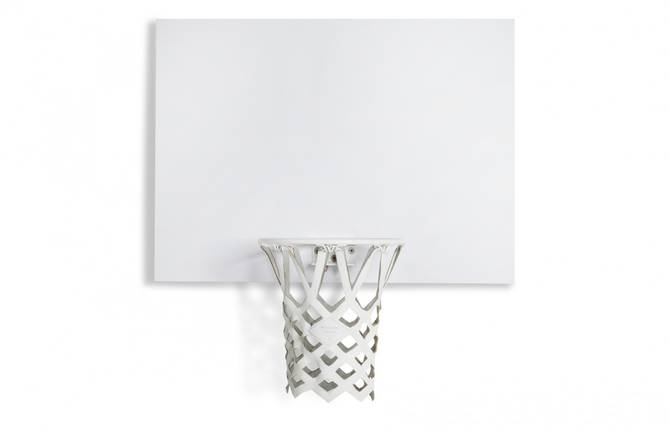 All-White Indoor Mini Basketball Kit