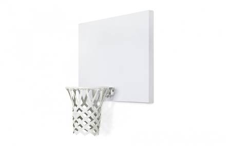 All-White Indoor Mini Basketball Kit