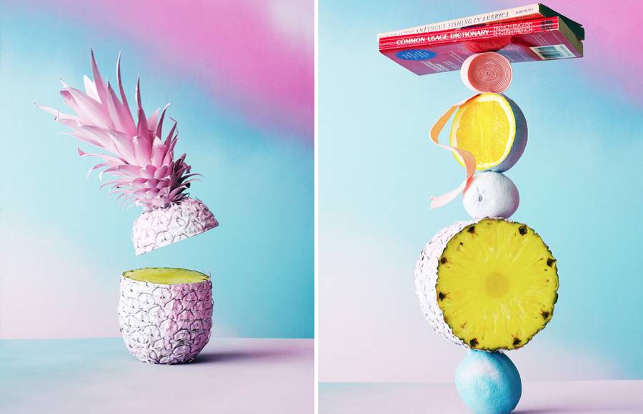 Colorful Fruit Fantasy Compositions