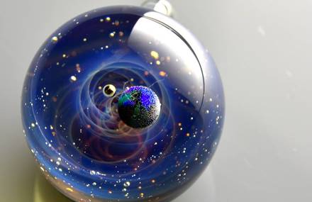 Little Galaxies in Glass Spheres