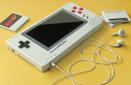 Game Boy Concept with Vintage Elements