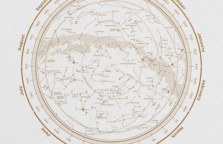 The Stellar Map Poster Made of Constellations
