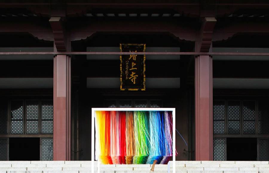 100 Colors Installation in Tokyo’s Zojoji Temple