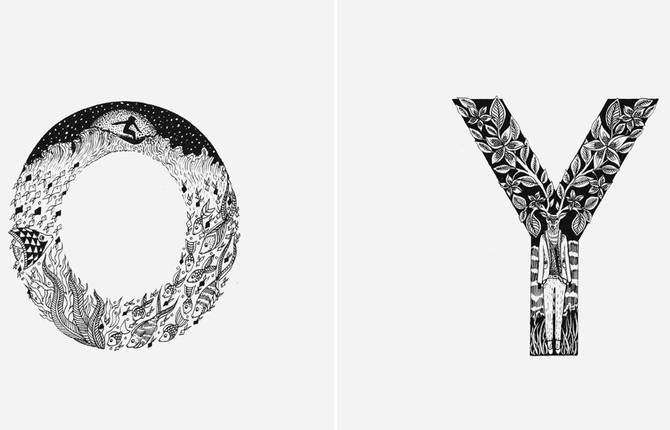 Alphabet Letters Illustrations