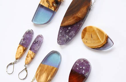 Salvaged Wood Fragments turned into Gorgeous Handmade Jewelry