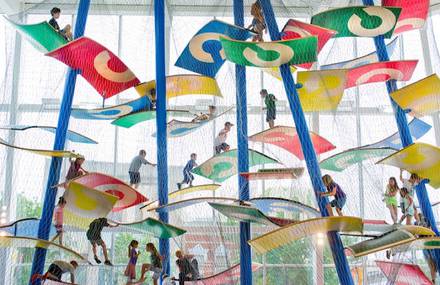 Colorful Suspended Playgrounds for Children