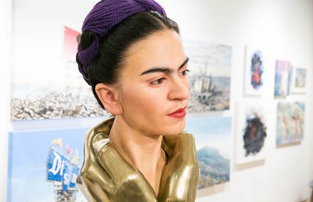 Hyperrealistic Sculpture of Frida Kahlo