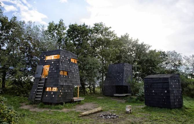 Asymmetric Shelters at The Danish Coast