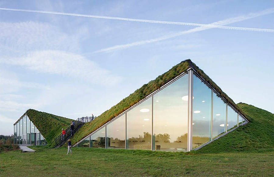Museum covered in Grass in Netherlands