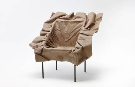 Poetic Chair with Frozen Textile