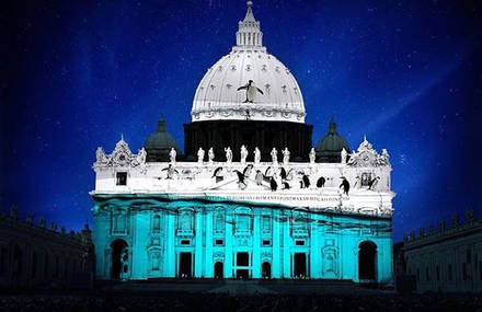 Endangered Species Projected on Vatican