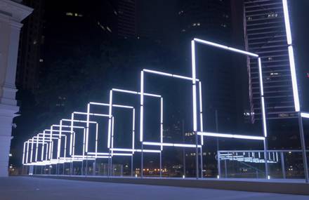 Interactive Light Installation in Singapore