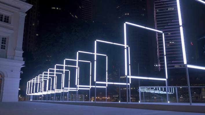 Interactive Light Installation in Singapore