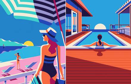 Travel-Inspired Illustrations by Malika Favre