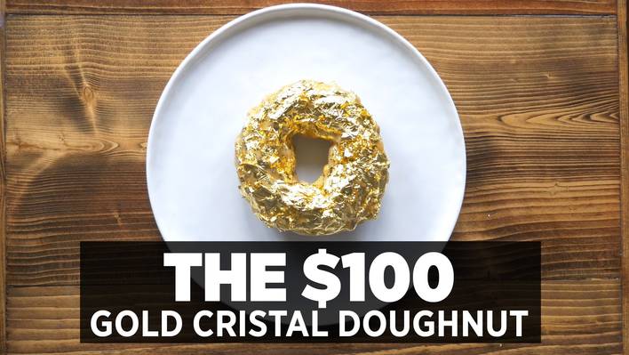 24K Gold Cristal Donut