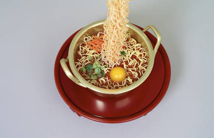 Resin Noodles Sculptures