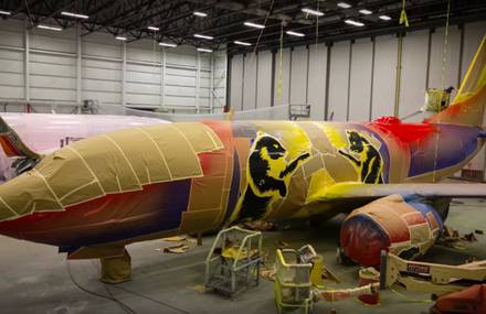 How an Airplane Gets Painted