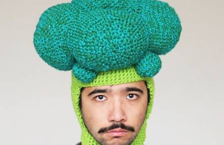 Funny Crocheted Food Hats