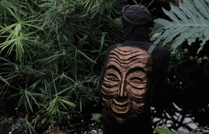 Backpacks Shaped Like Ethnical Masks
