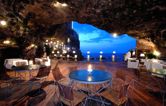 Restaurant Built Inside a Sea Cave Offering a Breathtaking View