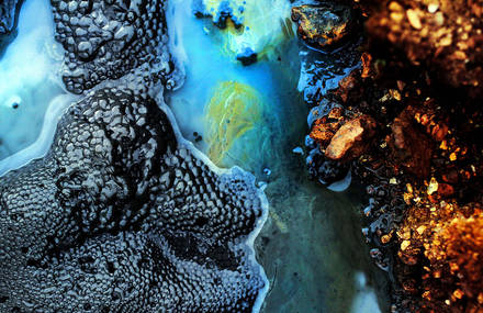 Close Up Photographs of Iceland Hot Springs