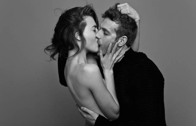 People Passionately Kissing