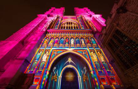 Digital Light Installations at the London Lumiere Festival