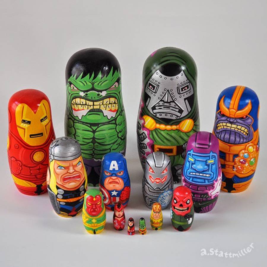 character nesting dolls