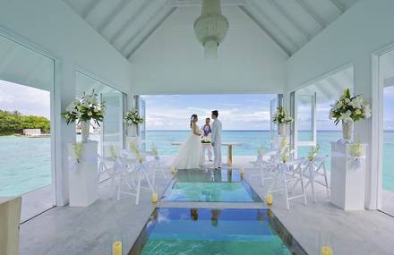Hotel in Maldives with an Overwater Wedding Pavilion