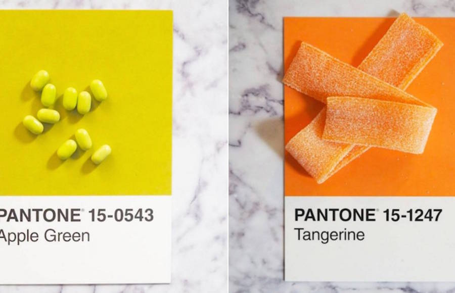 Colorful Candies matching with Pantone