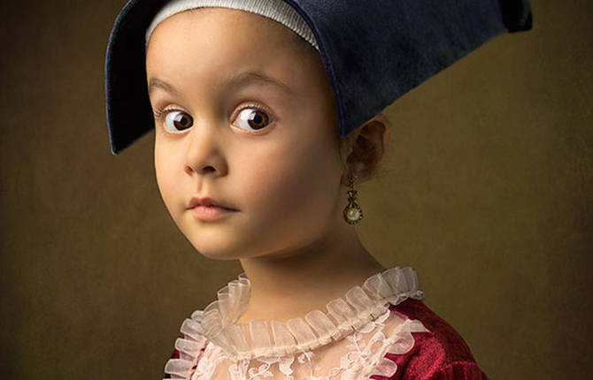 Revisited Classical Paintings With a 5 Year-Old Girl