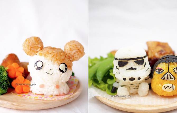 Rice Balls Turned into Pop Culture Characters