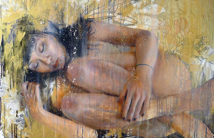 Sensual and Vulnerable Oil Paintings